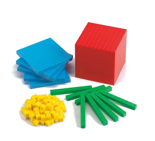 Base Ten Place Value Set (multi-colored)