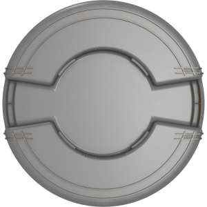 Carlisle, Bronco, Waste Container, 55 gal, Plastic, Gray, Round, Receptacle