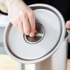 8 ¼-quart stainless steel bain-marie cover
