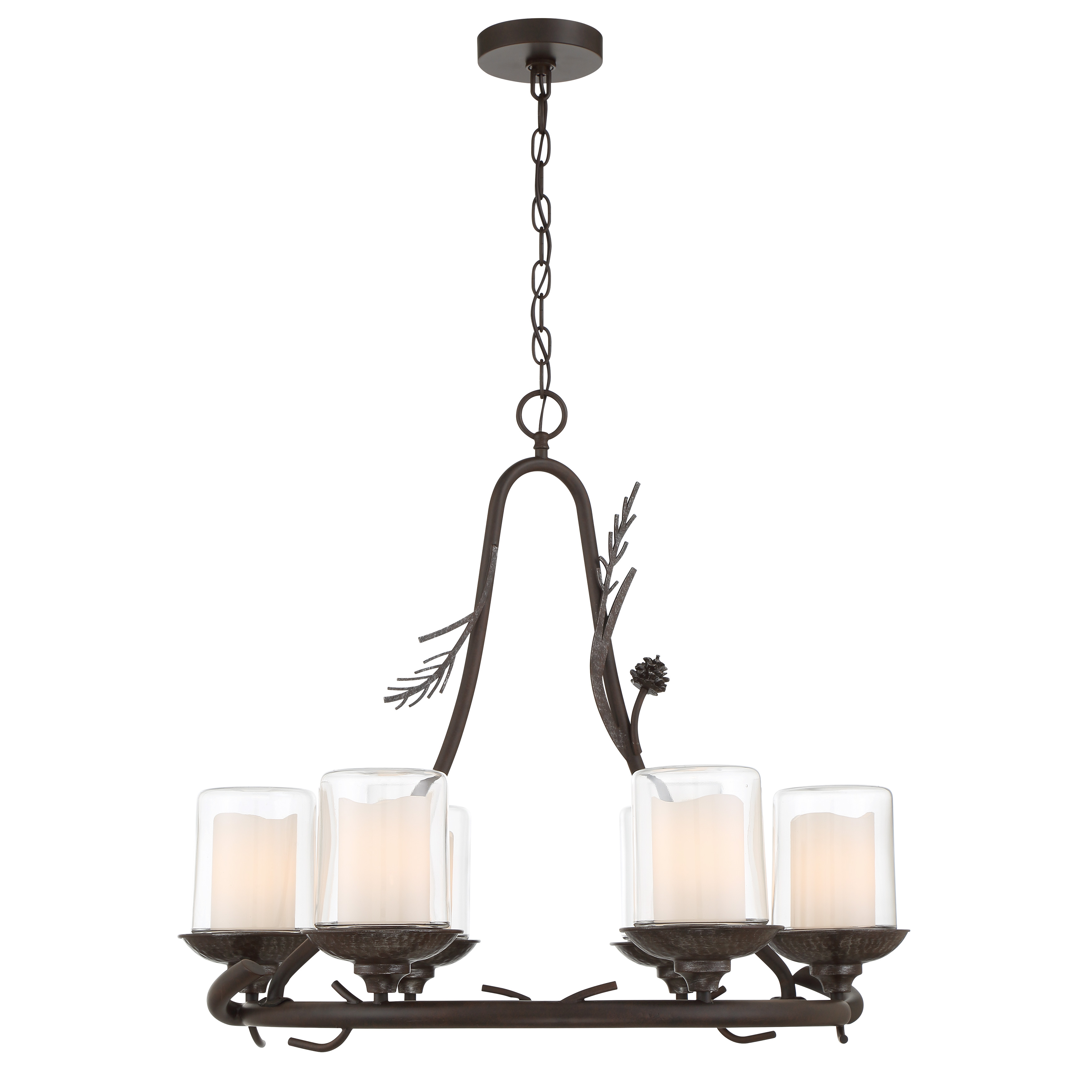 Ponderosa Ridge - 6 Light Outdoor Chandelier