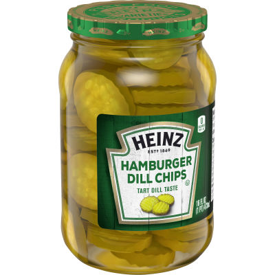 Heinz Hamburger Dill Chips, 16 fl oz Jar