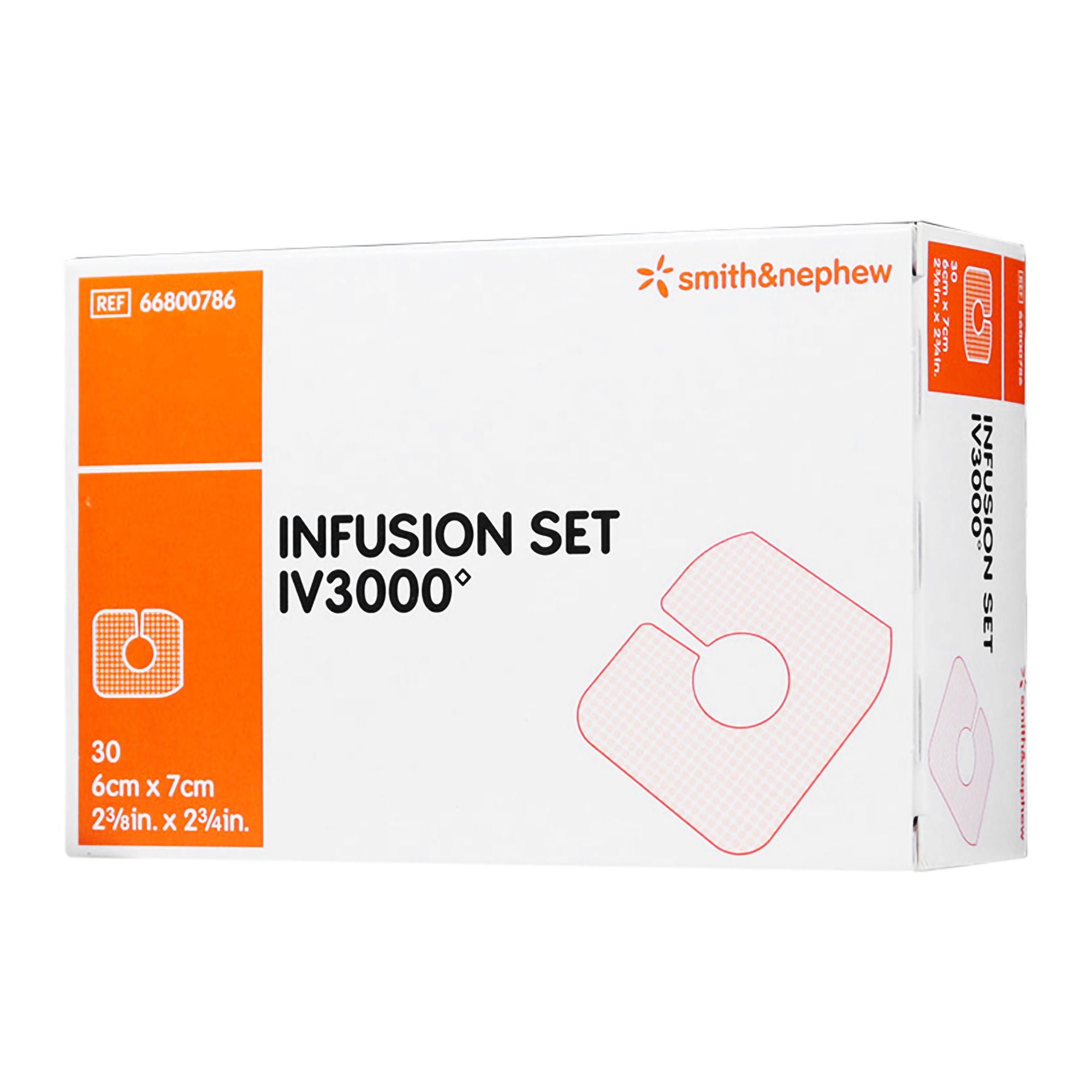 Smith & Nephew DRESSING, IV TRANS ADH IV3000 C-SHAPE (30/BX 20BX/CS)