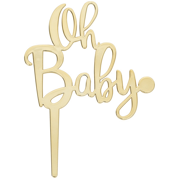 Oh Baby Plastic Candle Holder