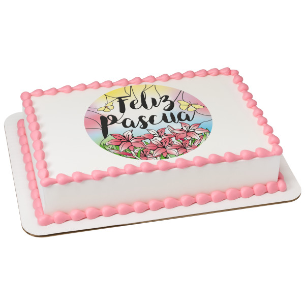 Feliz Pascua PhotoCake® Edible Image®