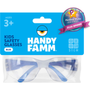 Kids Safety Glasses, Clear Lens, Blue &ndash; Protective Eyewear for Kids, STEM & DIY Projects