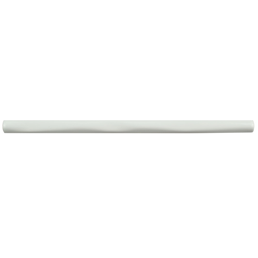 Rugosa Blanco Brillo 3/8 in. x 7-7/8 in. Ceramic Wall Trim