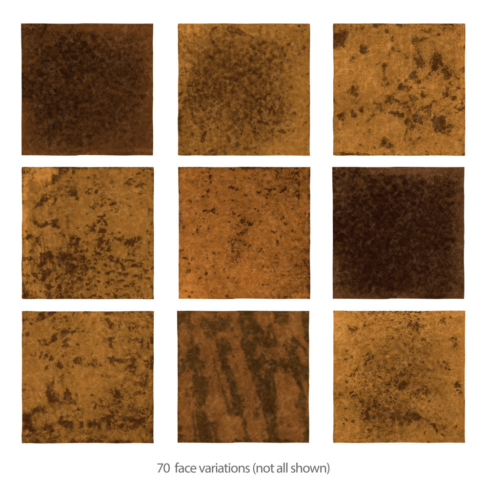 Menorca Rust 4 in. x 4 in. Ceramic Wall Tile