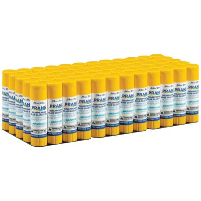 Prang Washable Glue Stick, Blue, .74 Oz., 60 Count