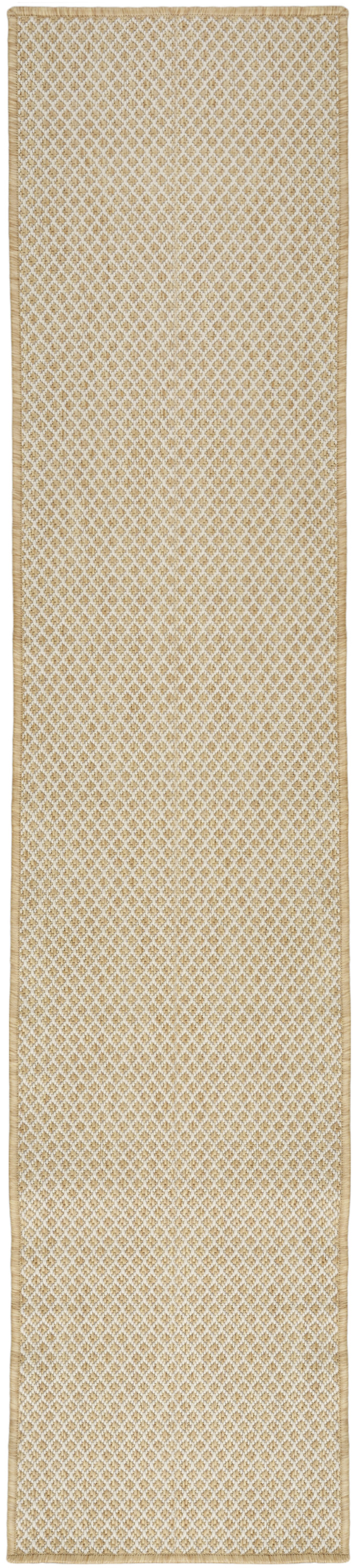 Nourison Courtyard 2'2" x 10' Natural Modern Rug