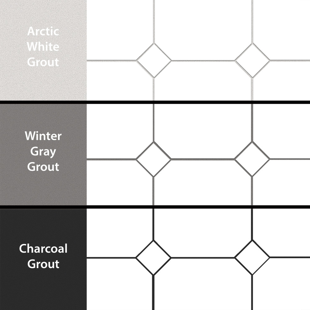 Monocolor Octagon Alaska 12-1/4 in. x 12-1/4 in. Ceramic Floor and Wall Tile