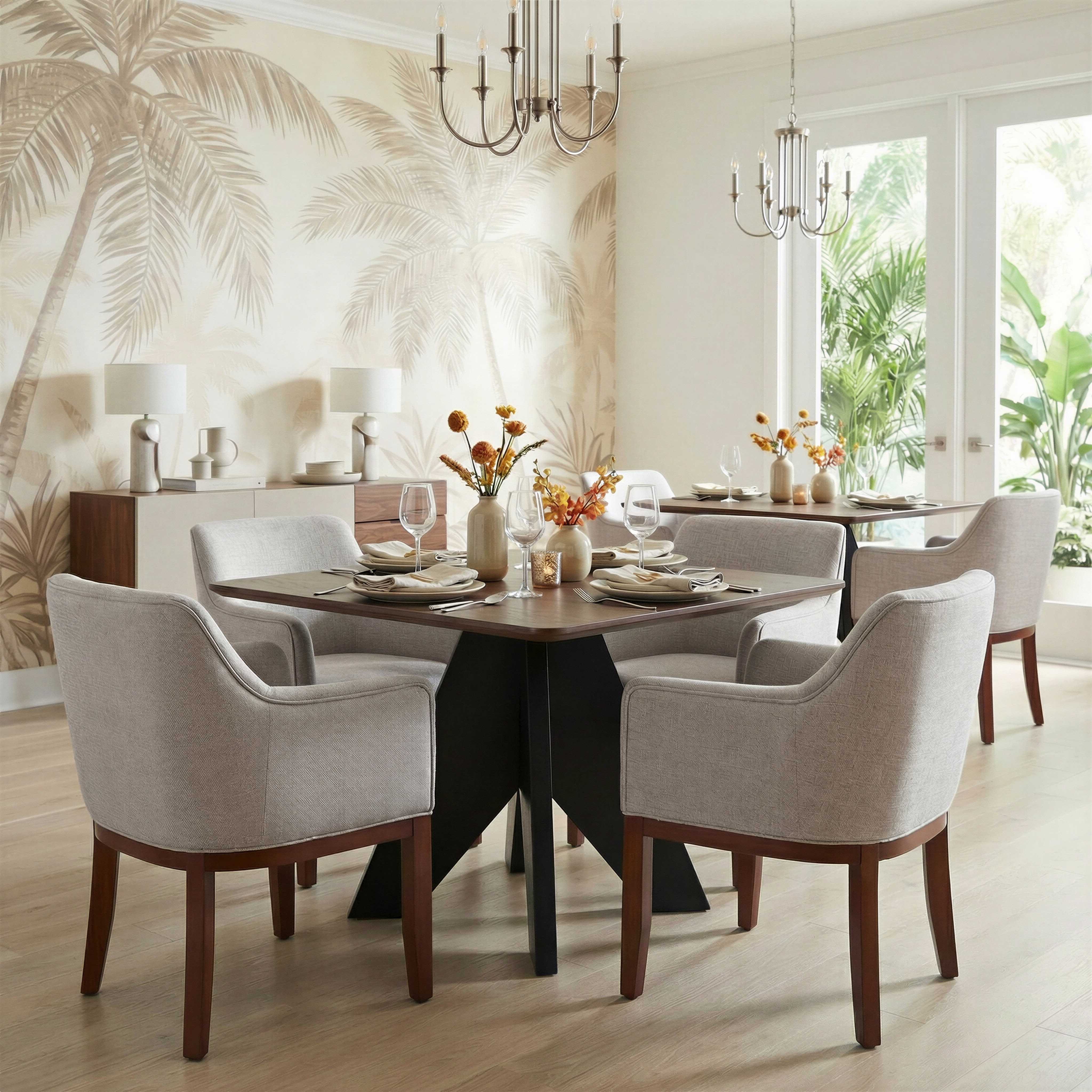 Lisse Square Dining Table Espresso product image