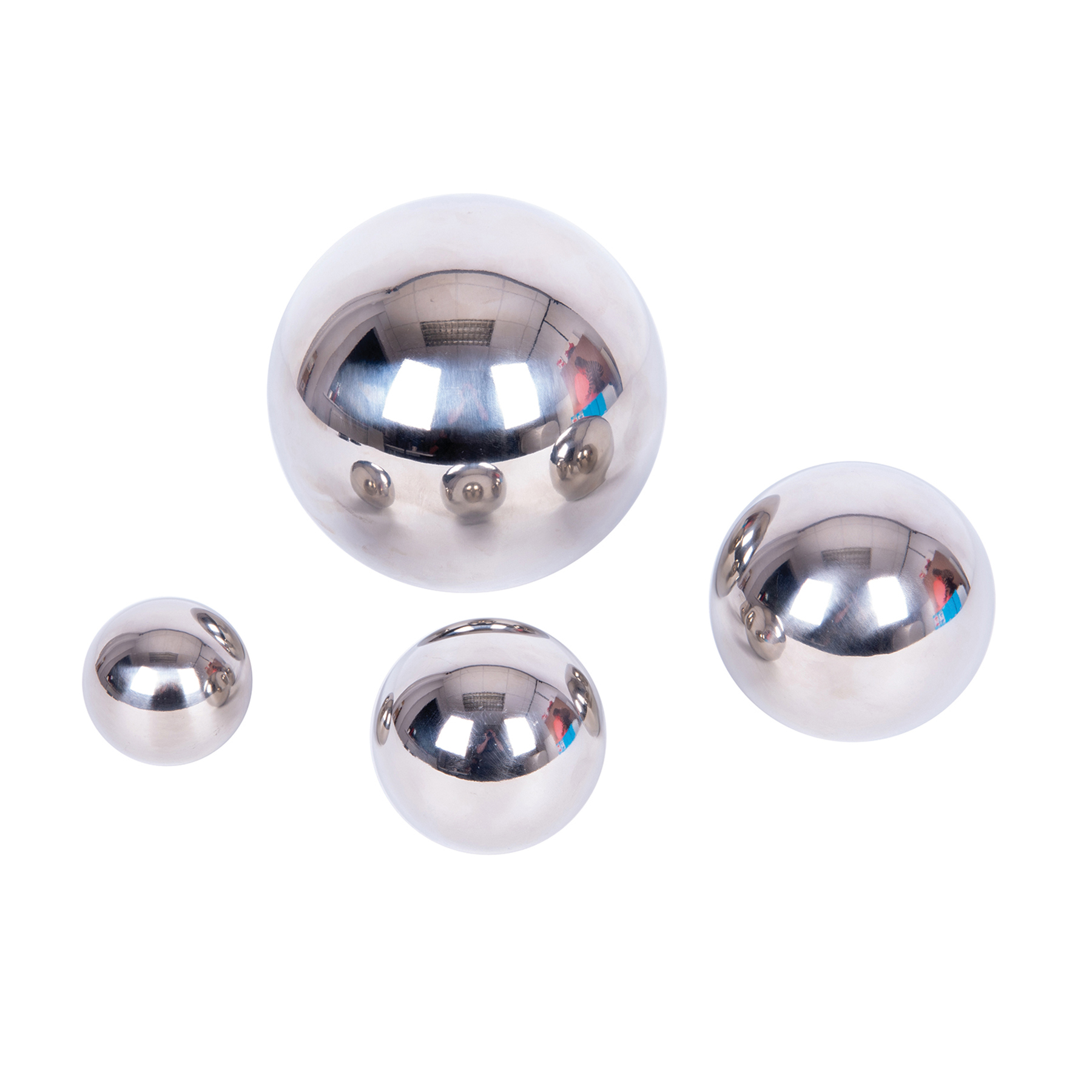 TickiT Sensory Reflective Balls - Silver - Set of 4 image number null