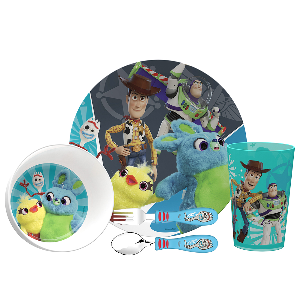 Toy Story 4 Movie Dinnerware Set, Buzz, Woody and Friends, 5-piece set