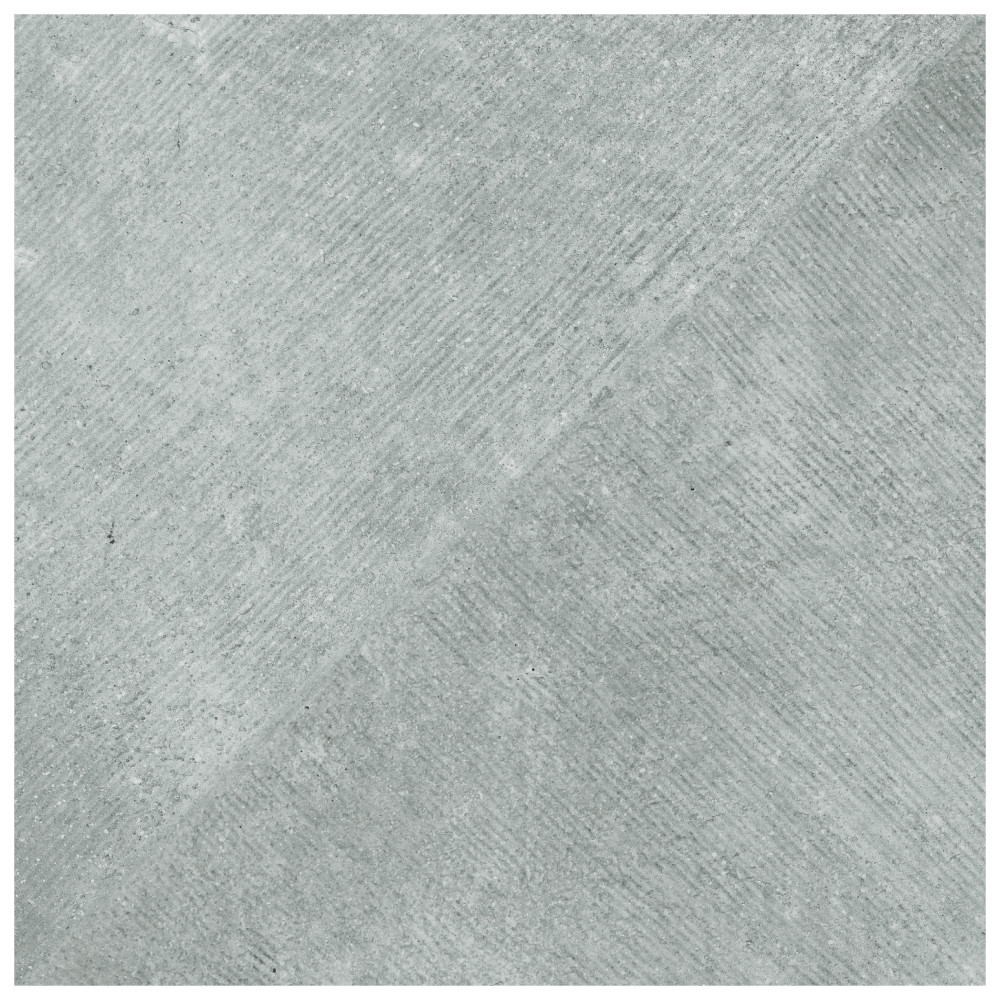 Atlas Rigato Grey 9-3/4 in. x 9-3/4 in. Porcelain Floor and Wall Tile
