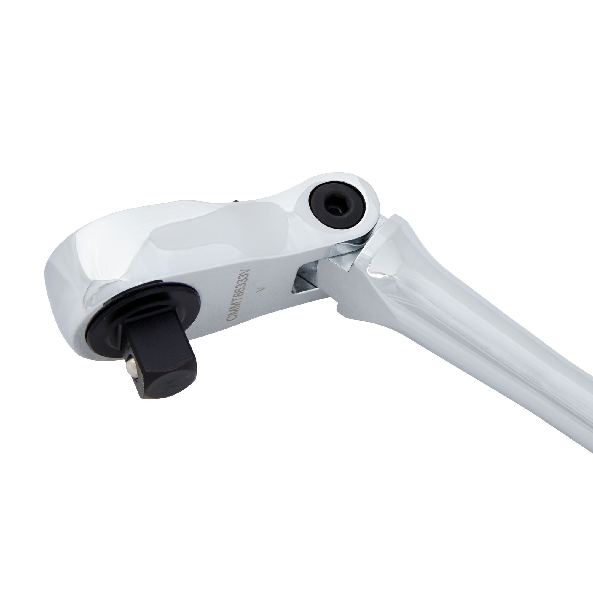 180 degrees articulating head feature in V series half inch drive long flex head ratchet.