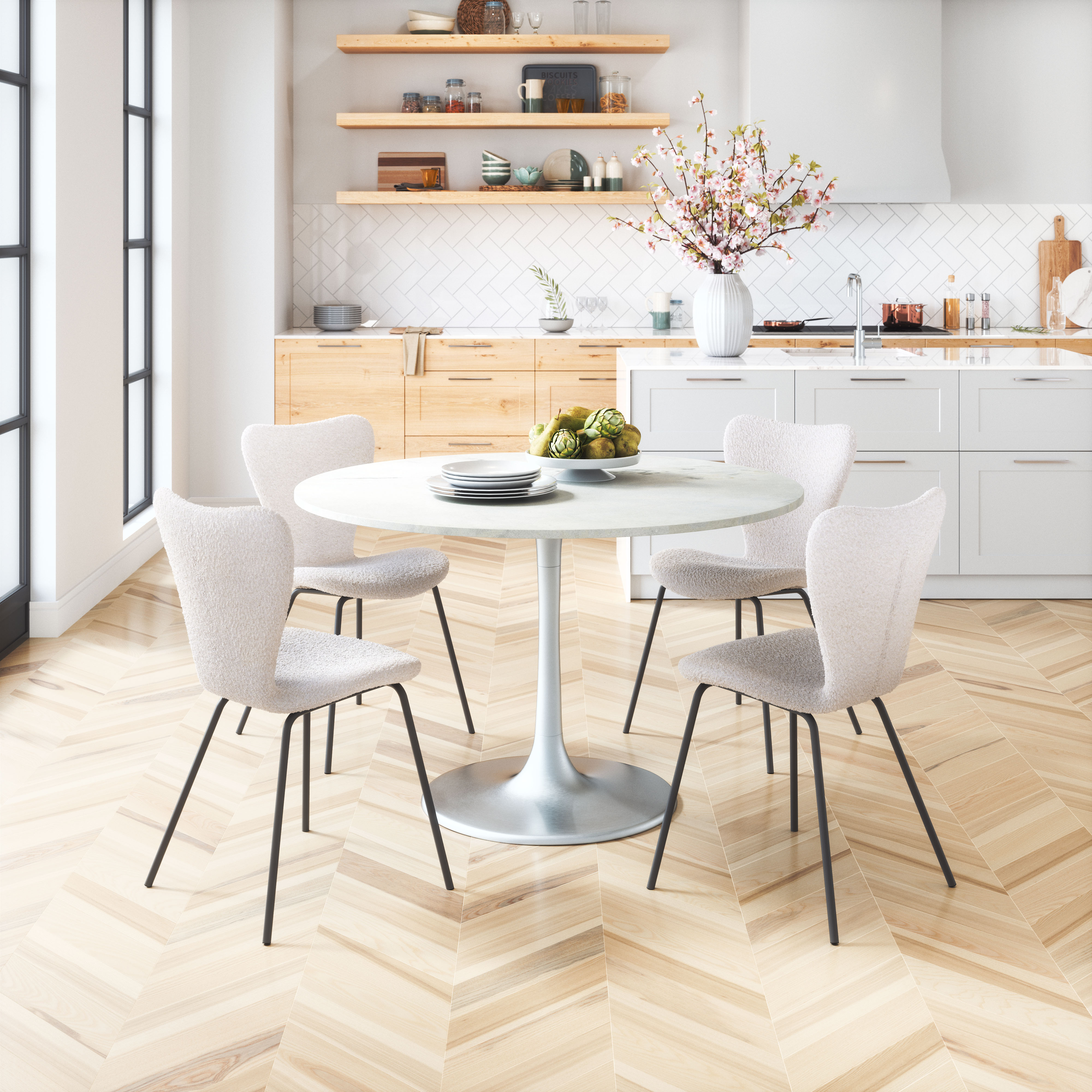 Thibideaux Dining Chair (Set of 2) Ivory product image
