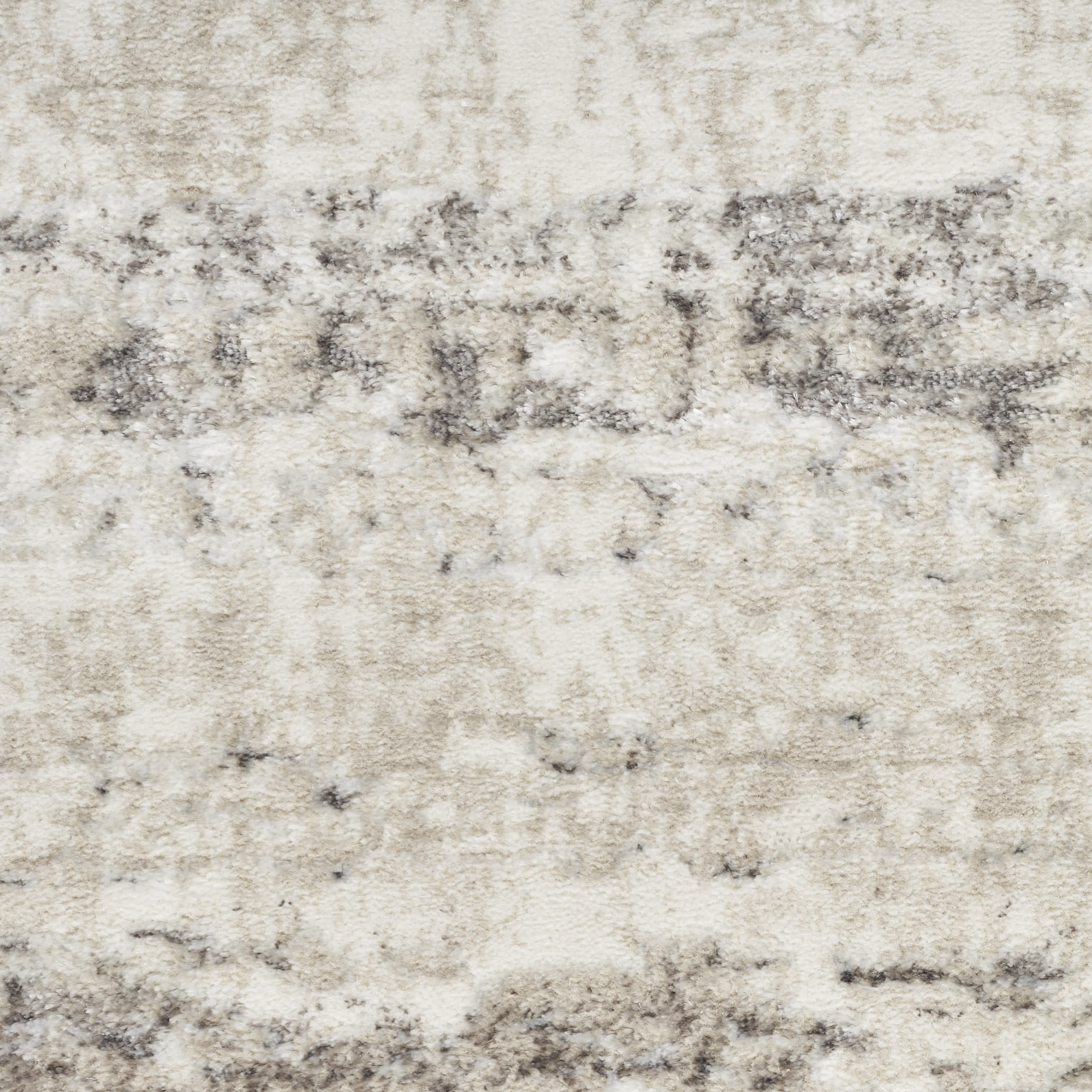 Nourison Glitz 7'10" x 9'10" Cream Grey Modern Indoor Rug