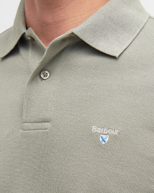 Sports Short-Sleeved Polo Shirt Dusty Green
