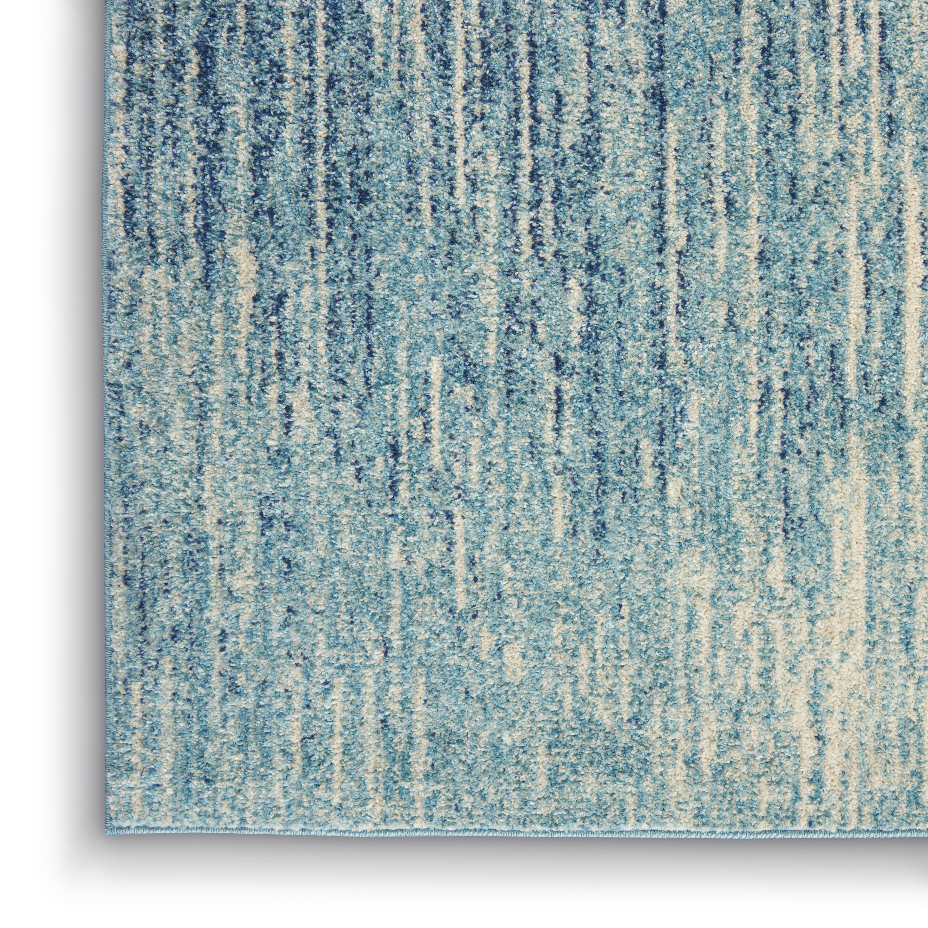 Nourison Passion 3'9" x 5'9" Navy Light Blue Modern Indoor Rug