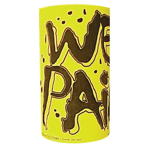 Black and Yellow Wet Paint Rolled Sign 8