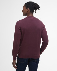 Pima Cotton Crew Neck Jumper Burnt Heather