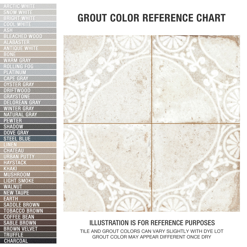 Sample – Kings Jaipur White Ceramic Floor and Wall Tile