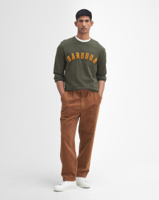 Stretch Cord Relaxed Trousers Dark Honey