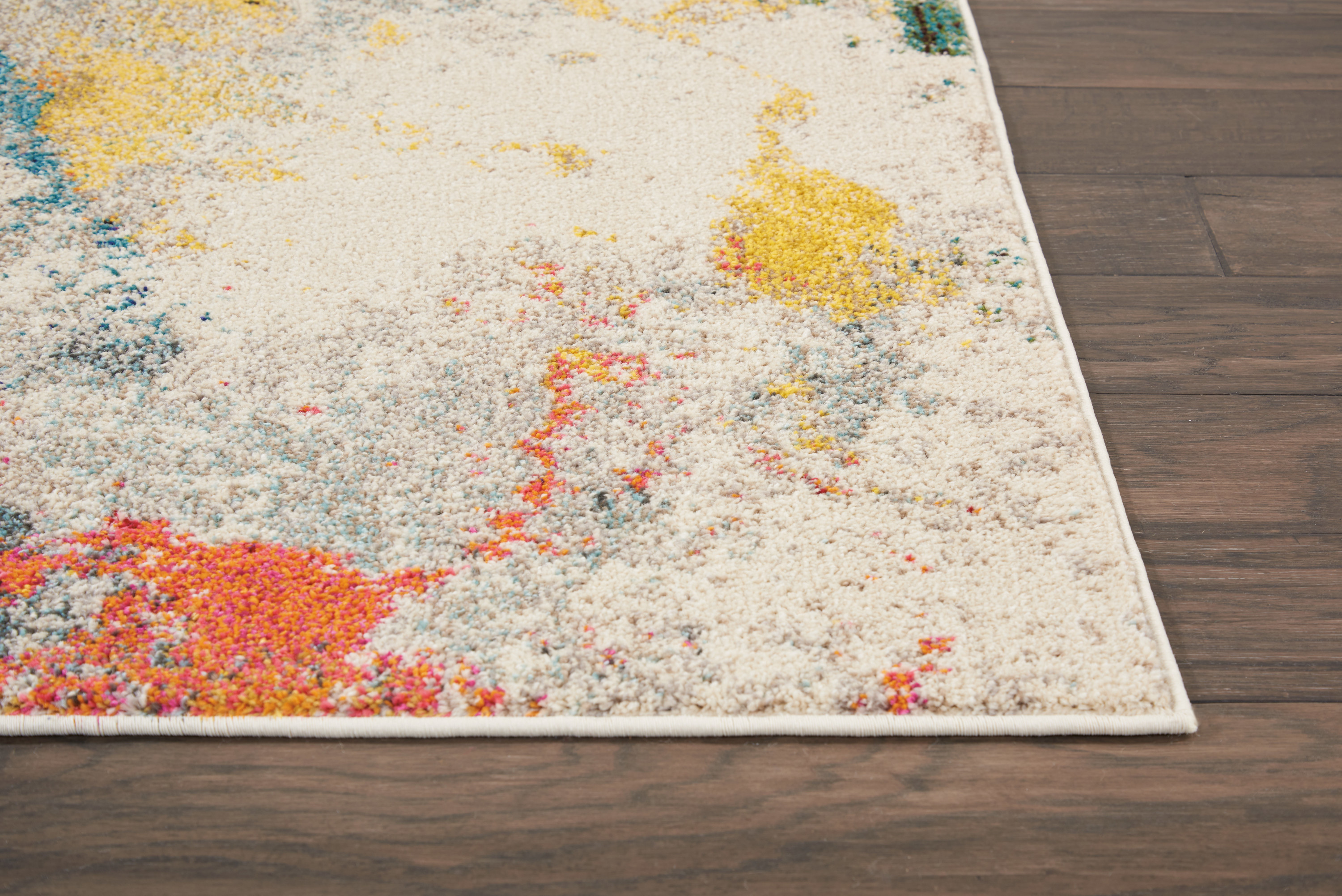 Nourison Celestial 5'3" x 7'3" Ivory Multicolor Modern Indoor Rug