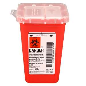Impact, Red, Sharps Container
