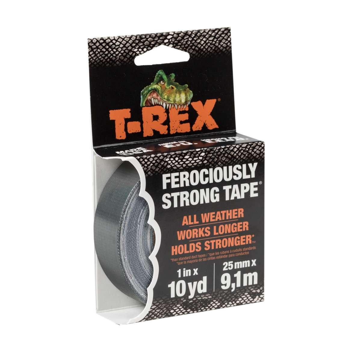 T-Rex® Tape Mighty Roll - Gunmetal Gray, 1 in. x 10 yd.
