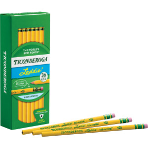 Laddie&reg; Tri-Write Intermediate Size No. 2 Pencils with Eraser, Box of 36