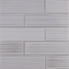 Brownstone Matte White 2×8 Field Tile Raked