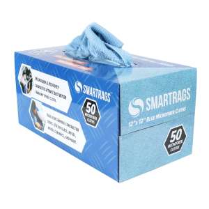 Hospeco, SmartRags®, 12"x12", Microfiber, Cloth, Blue