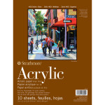Strathmore 400 Series Acrylic Pad Glue Binding 10 Sheet 9x12  inch 1 Count