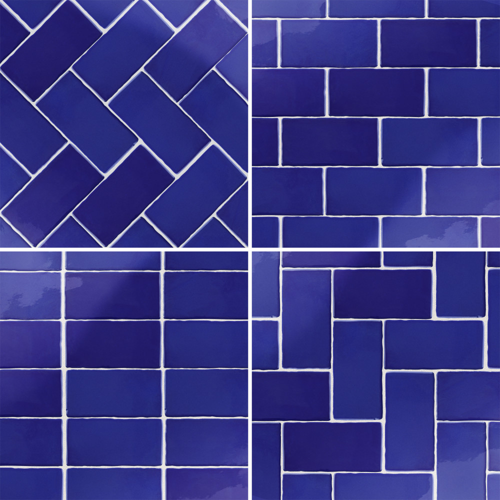 Viva Azul 3 in. x 6 in. Ceramic Wall Tile