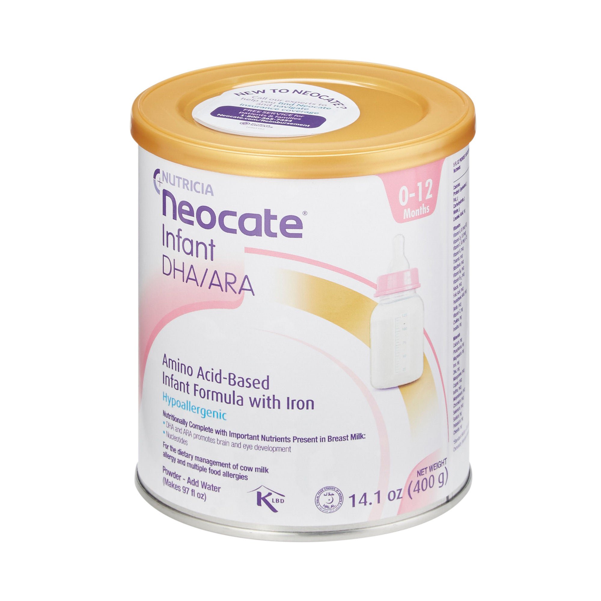 Neocate® DHA & ARA Infant Formula, 14.1-ounce Can