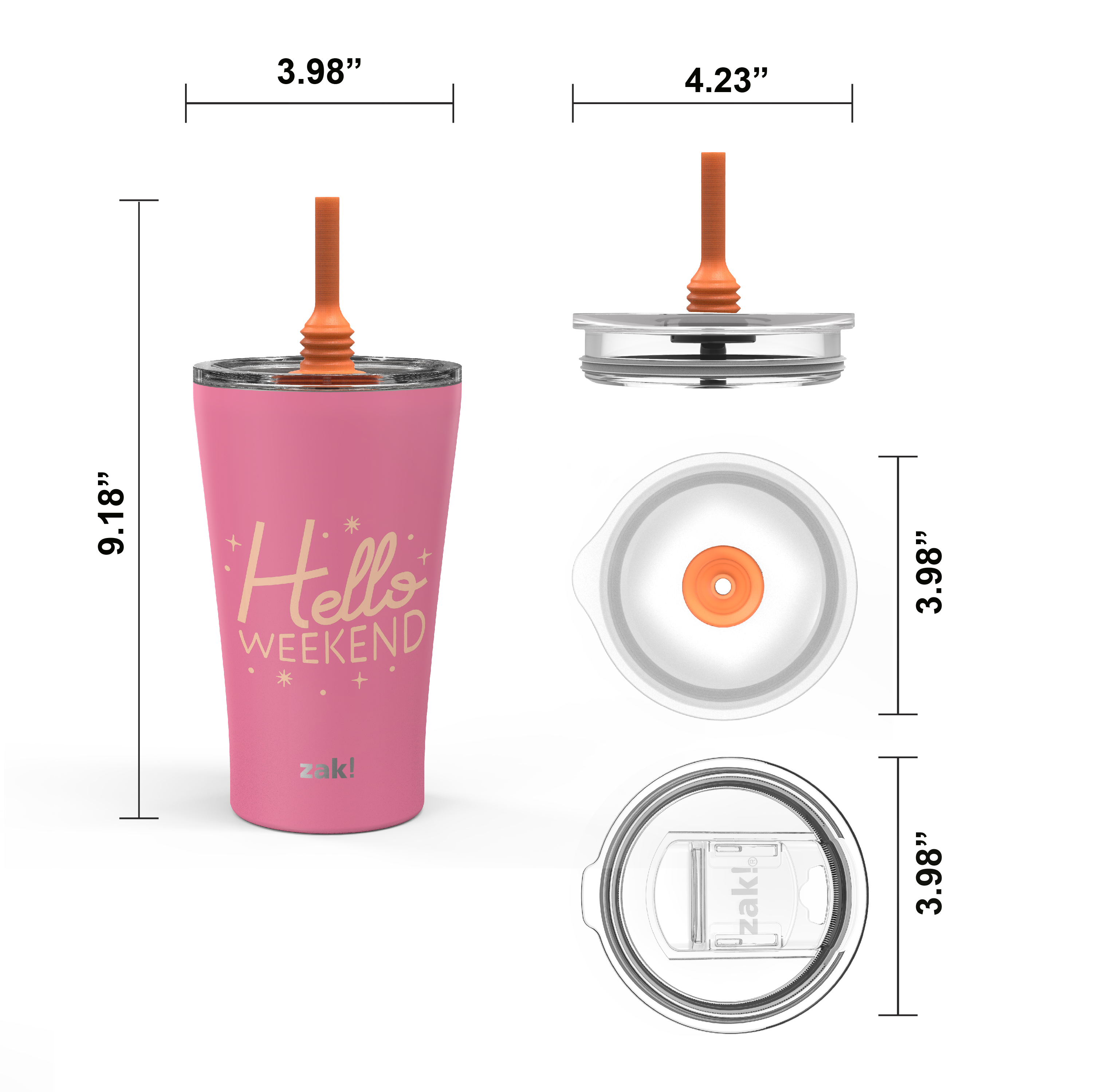Alfalfa 20 ounce Insulated Tumbler, Pink slideshow image 6 Alfalfa 20 ounce Insulated Tumbler, Pink slideshow image 6