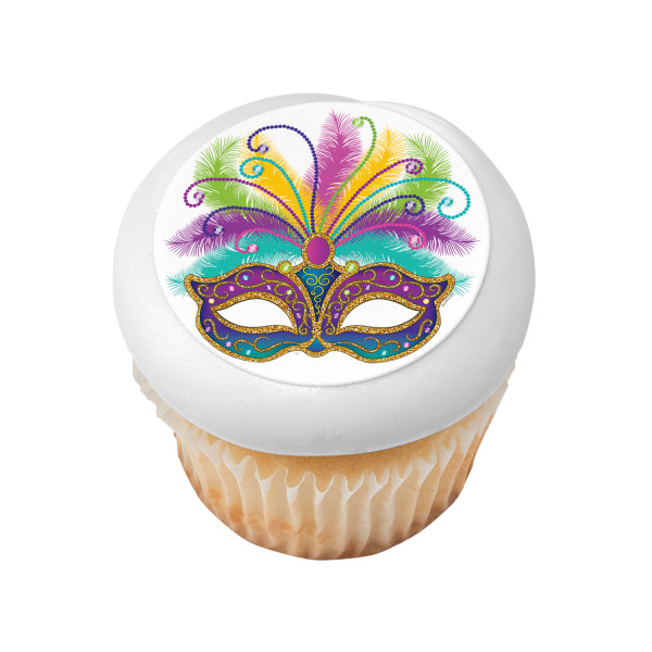 Mardi Gras Mask PhotoCake® Edible Image®