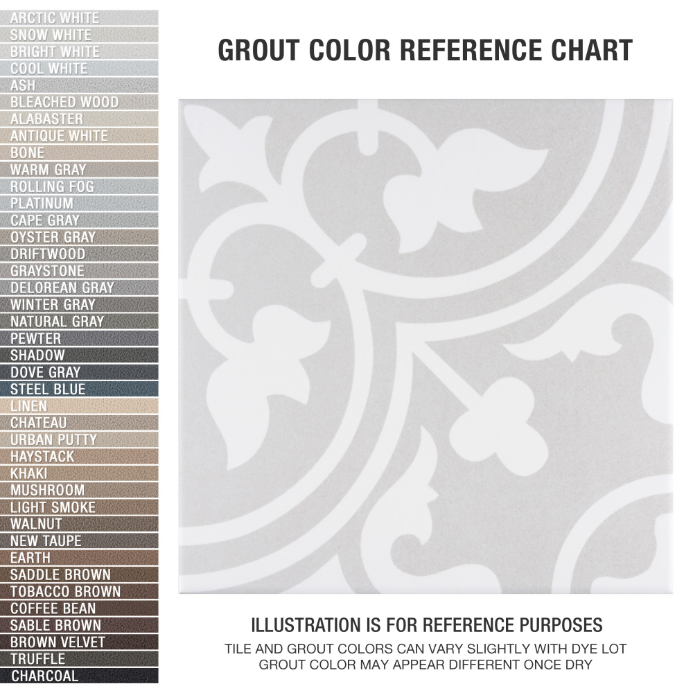 Arte Soft Grey 9-3/4 in. x 9-3/4 in. Porcelain Floor and Wall Tile