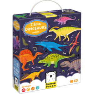 I Love Dinosaurs Puzzle, Ages 4+