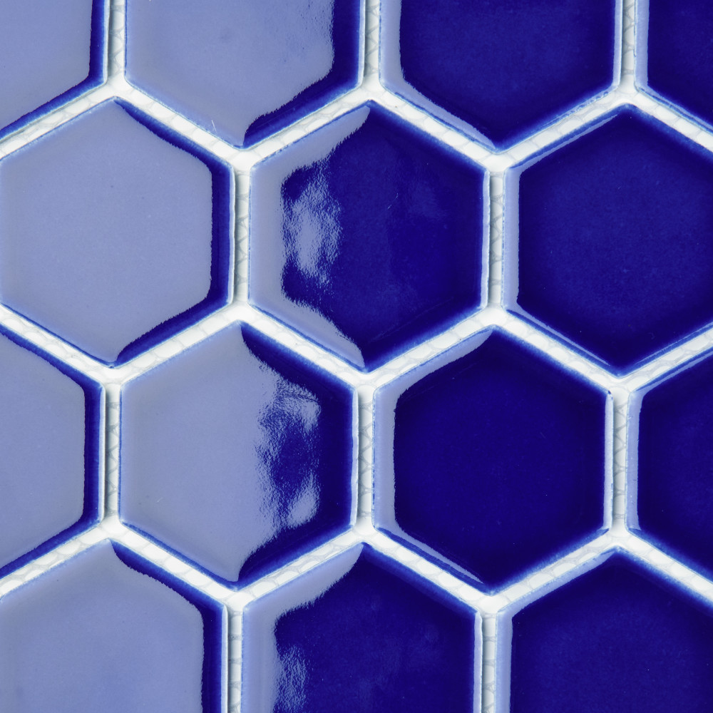 Metro Ion 2″ Hex Sapphire 11-1/8 in. x 12-5/8 in. Porcelain Mosaic Tile