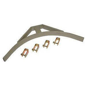 Cable Runway Corner Bracket, 24 in. W x 1.5 in. H x 24.13 in. L, Gray