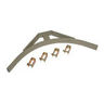 Cable Runway Corner Bracket, 24 in. W x 1.5 in. H x 24.13 in. L, Gray