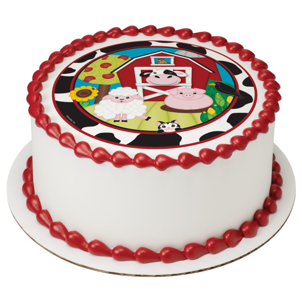Baby Barnyard PhotoCake® Edible Image®