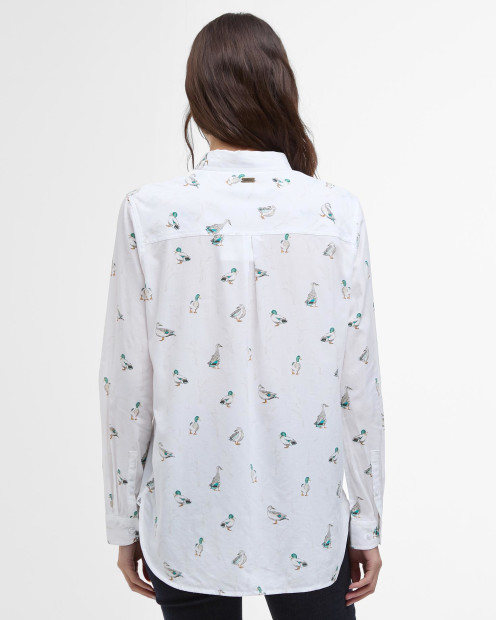 Safari Relaxed Long-Sleeved Shirt Duck Print