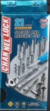 34211 21pc 1/4" SAE Drive Socket Set