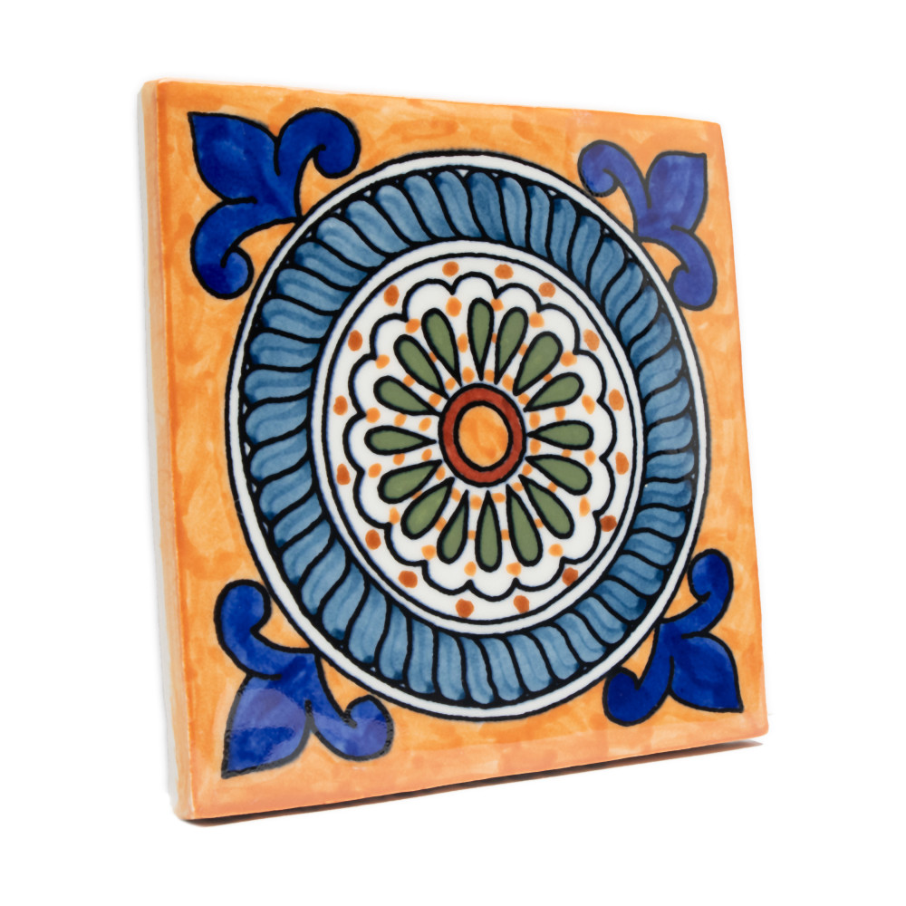 Provincial Deco Cabeca 6 in. x 6 in. Porcelain Wall Tile