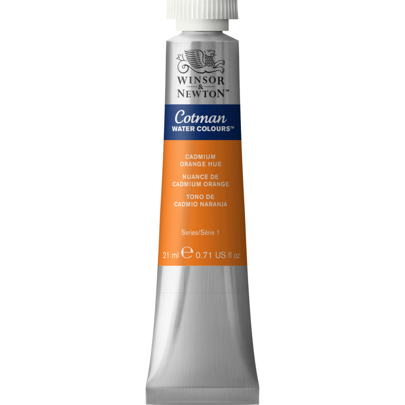 Cotman Watercolor Paint, 21 mL Tube, Cadmium Orange Hue