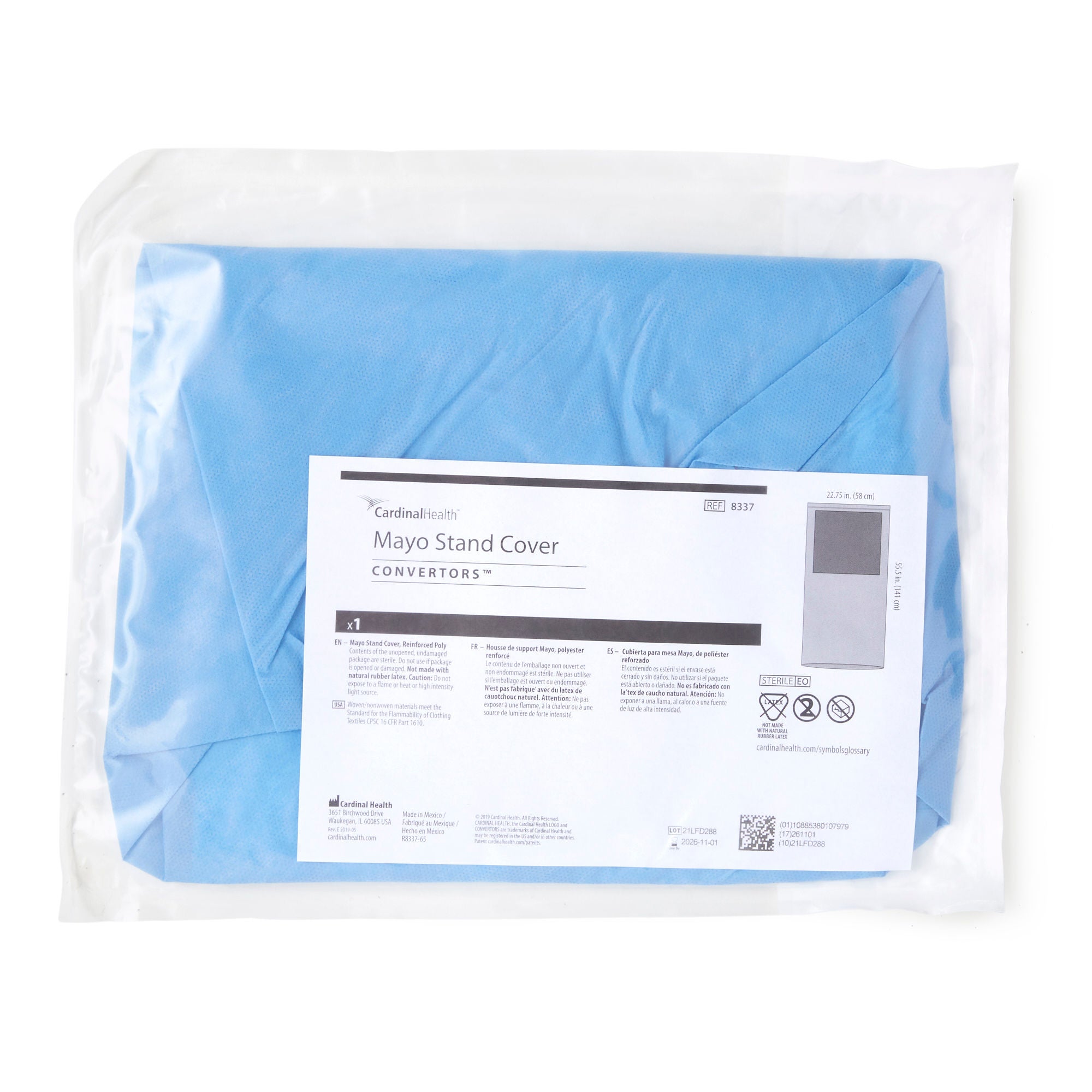 Cardinal Health™ Sterile Mayo Stand Cover, 23 x 55 Inch