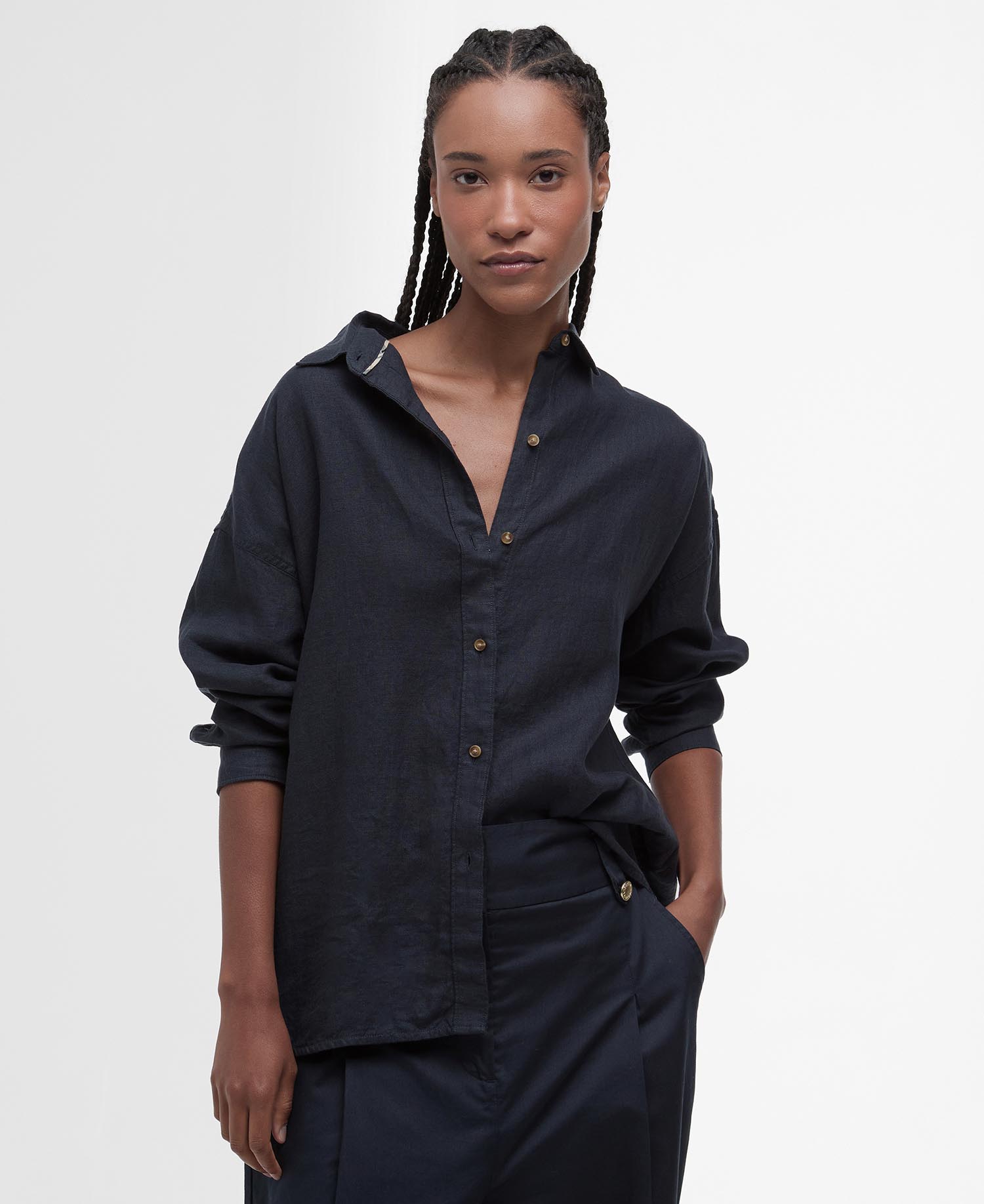 Hampton Relaxed Linen Shirt image number 0